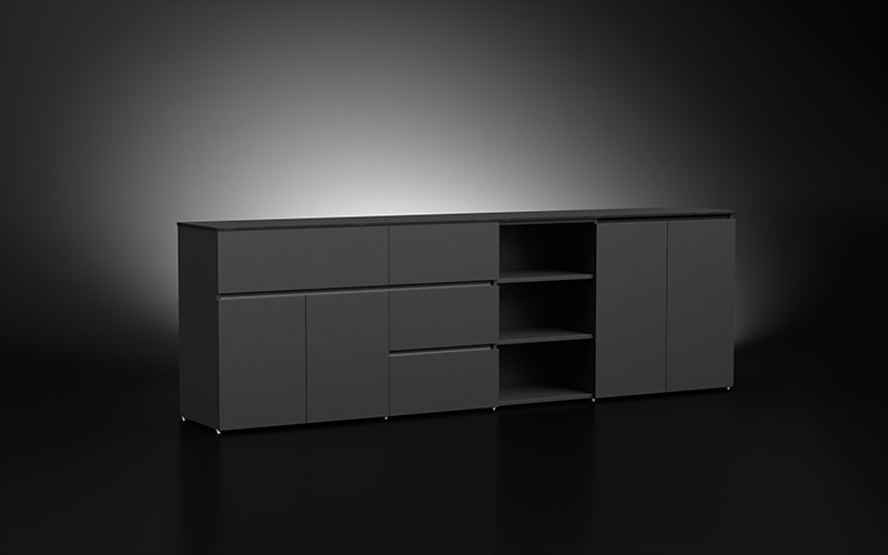 Aluminium-Storage-Cabinets-With-Countertop